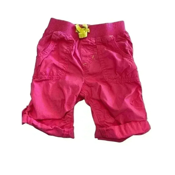 The Children's Place Fushia Capri Shorts Infant Girls Size 9-12 - Picture 1 of 6
